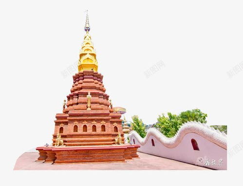 簡約設(shè)計，漂浮圣城 西雙版納風(fēng)情元素PNG素材集